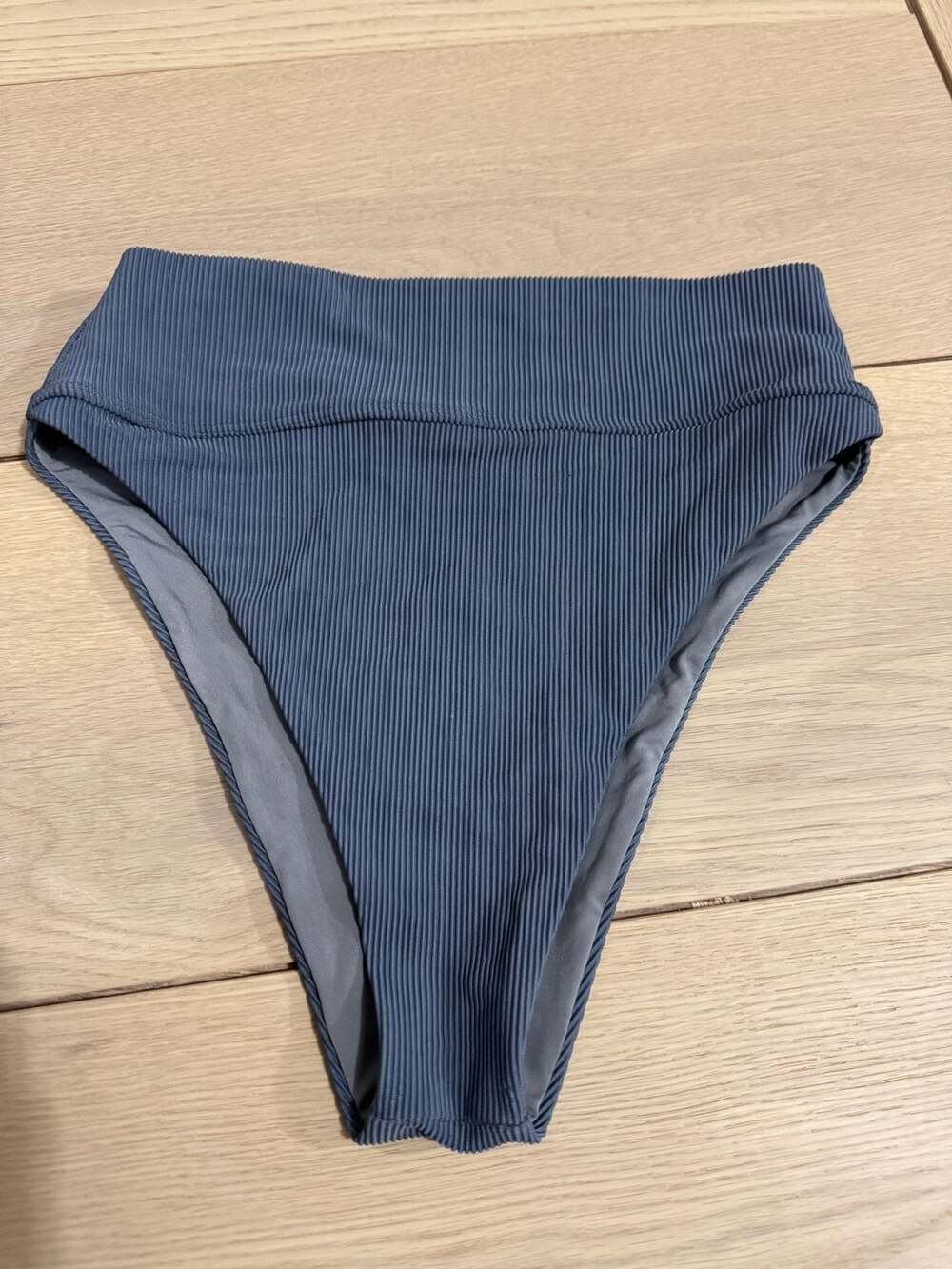 Beach Riot Size S Ribbed High-Waisted Bikini Bottoms